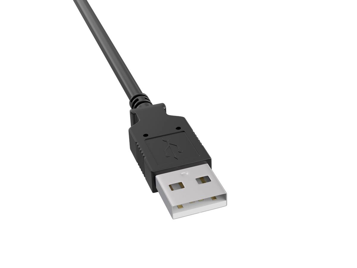Left. Cable Leader - USB 2.0 Type A Male to Female Extension Cable, 480Mbps, Double-Shielded, Gold-Plated - Black.