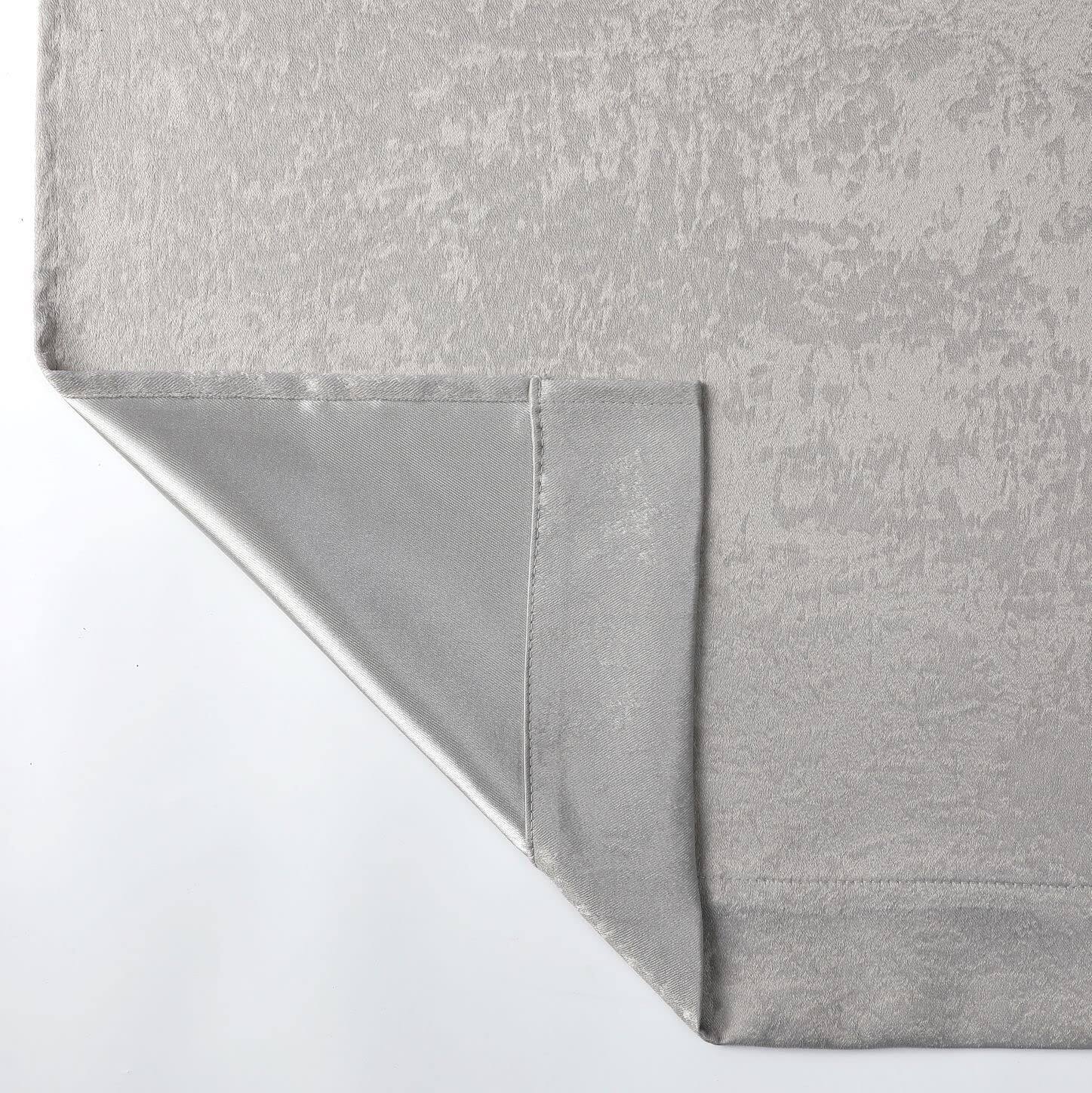 Alt View 1. Kate Aurora - Kate Aurora Serena Elegant Jacquard Woven Fabric Shower Curtain - Standard Size - Silver - Silver.