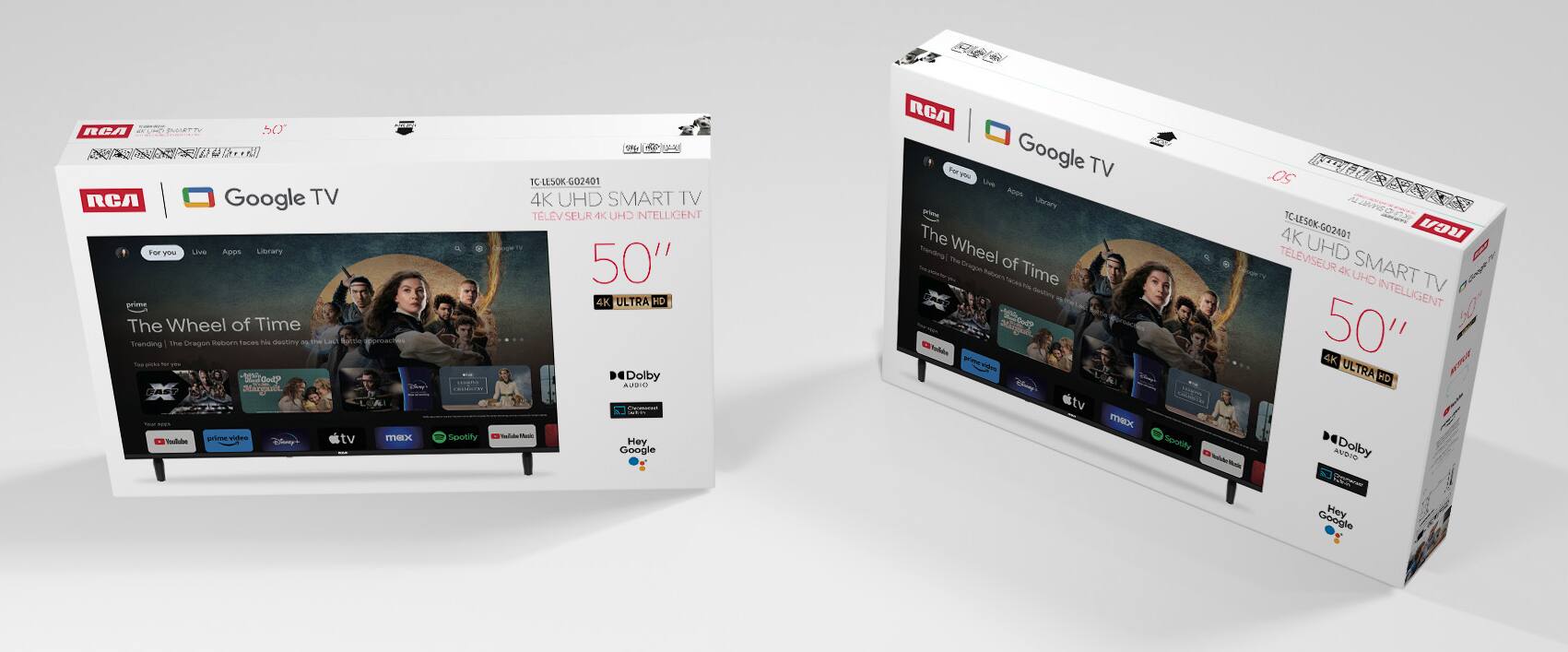 RCA Google TV For You Apps Library Prime The Wheel of Time Trending The Dragon Balls Tactics T Destiny - - - O Beargan Videos EX do Bey Spotify TC-LESOK-G02401 4K UHD SMART TV TELEVISION INTELLIGENT 50" 4K ULTRA HD Dolby AJBID - - - Hey Google For You Google TV Resn Lar The Trending Wheel of Time derilles tv TH Seotity 50 HIREE 4K TC4E5OK-602401 UA TELE TELEVISION UHD SMART UHD TV INTELLIGENT 50" 4K ULTRA HD ANIS Dolby nhinonr Hey Google