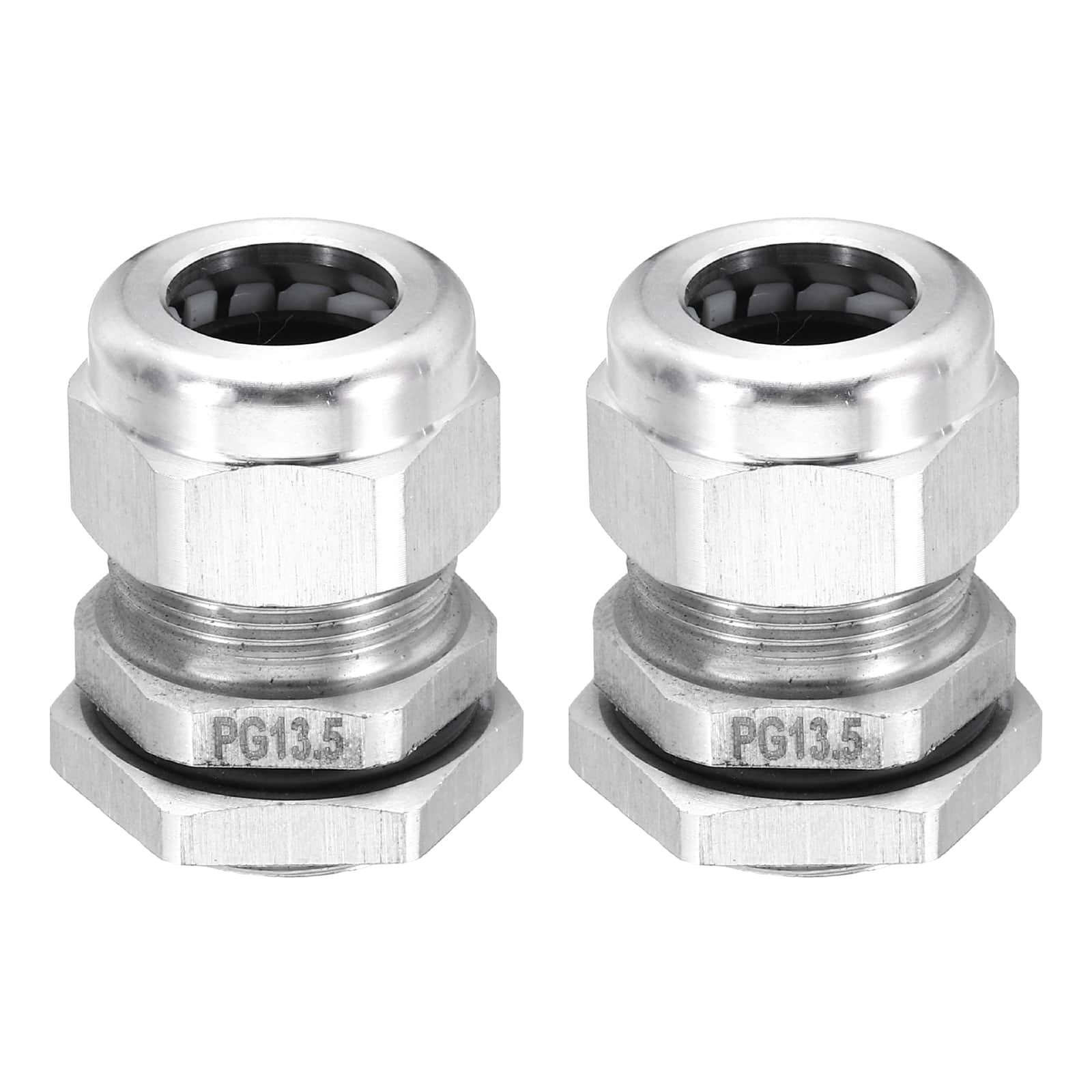 Unique Bargains - PG13.5 Cable Gland, IP68 Waterproof Strain Relief, 304 Stainless Steel, for 6-12mm Wire, 2pcs - Silver price history on PriceWatchPro