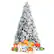 Alt View 15. Costway - 6ft Artificial Christmas Tree, Snow Flocked Hinged Xmas Tree w/ Pine Needles, Red Berries, Pine Cones - Green/White.