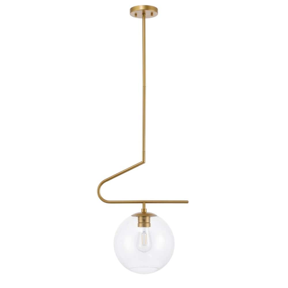 Living District - Ryland 1 Light Pendant - Brass And Clear Glass price history on PriceWatchPro