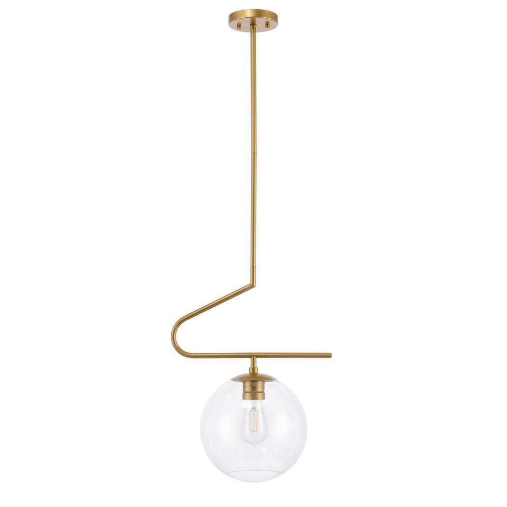 Brass And Clear Glass