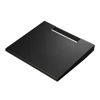 Front. WALL - Entertainment Shelf for TV Stand Model V3SW, Large Size - DVD/Blu-ray Player, Video Game Console, DVR, Cable Box - Satin Black.