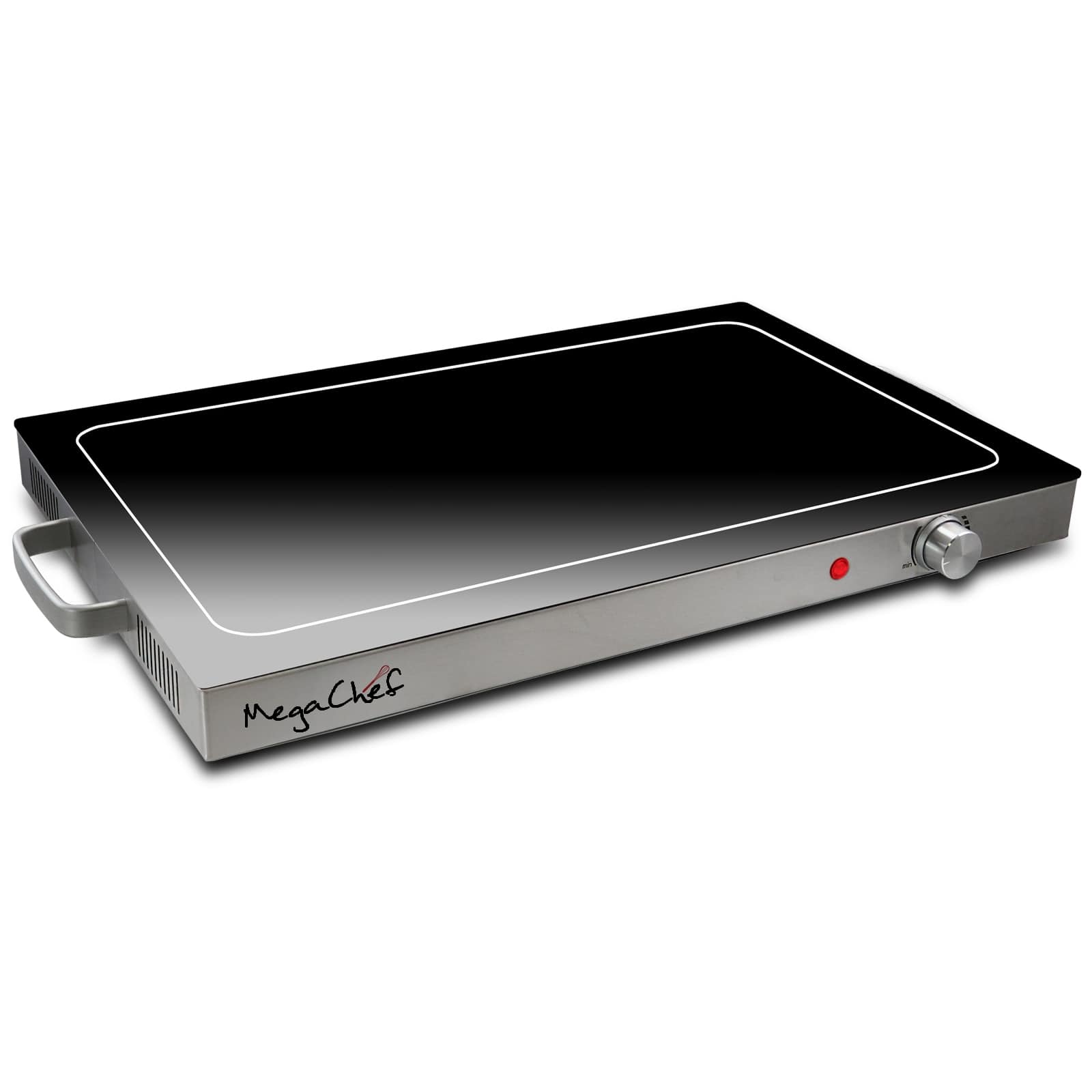 Alt View 6. MegaChef - MegaChef Electric Warming Tray With Adjustable Temperature Control - Silver.