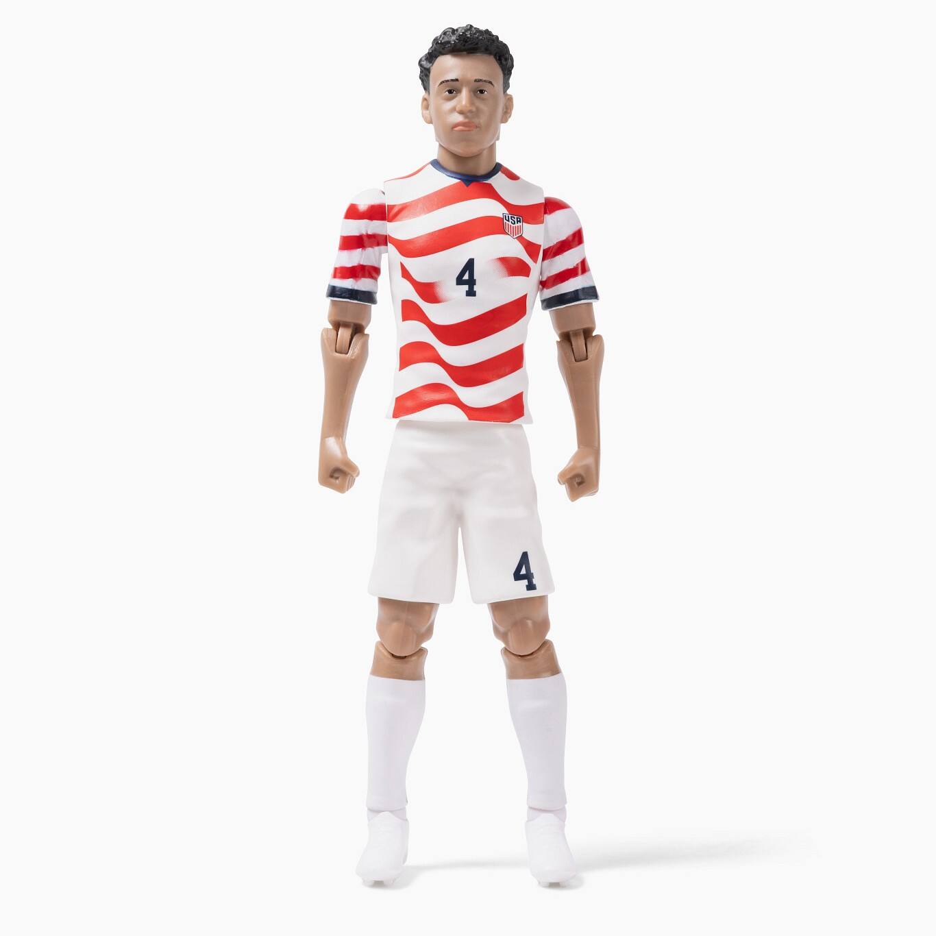 Front. Banbo Toys - Banbo Toys SOCKERS 2026 USMNT Tyler Adams (Home Jersey) 8" Collectible Soccer Action Figure.
