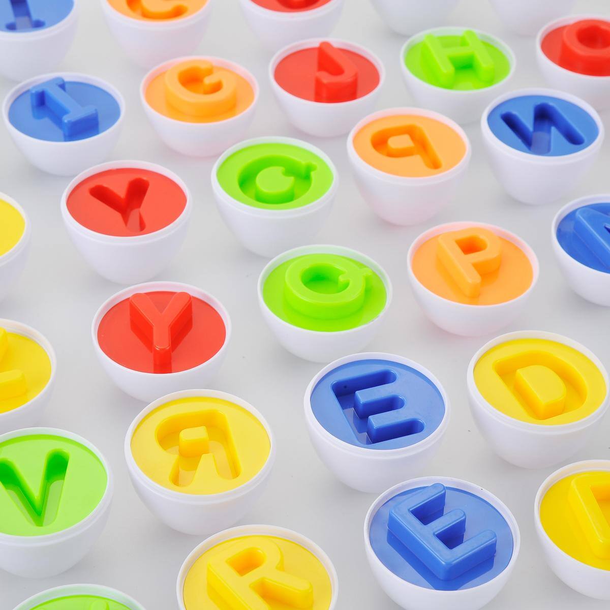JuzToys Educational Toys for 3 Year Old, 26pcs Letters Color