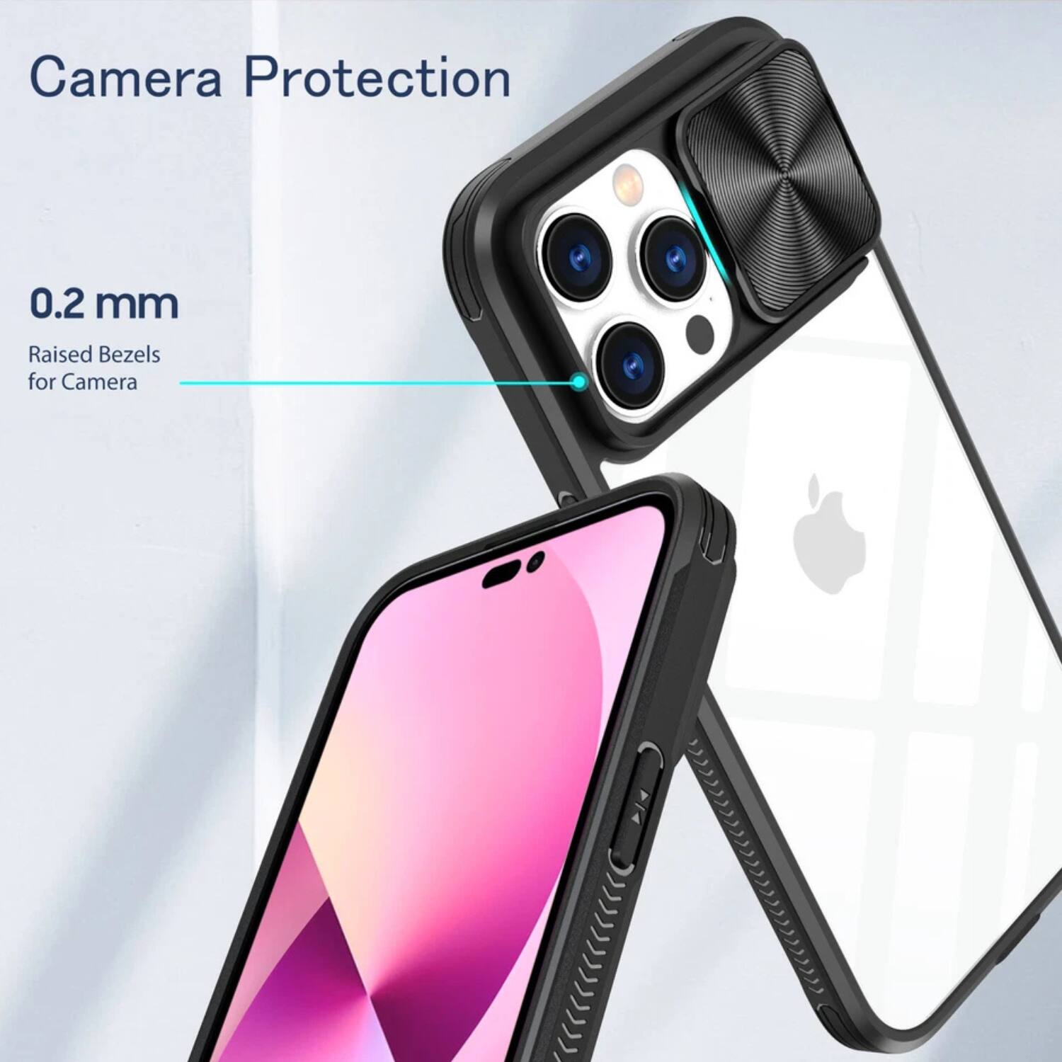 Camera Protection

0.2 mm  
Raised Bezels for Camera