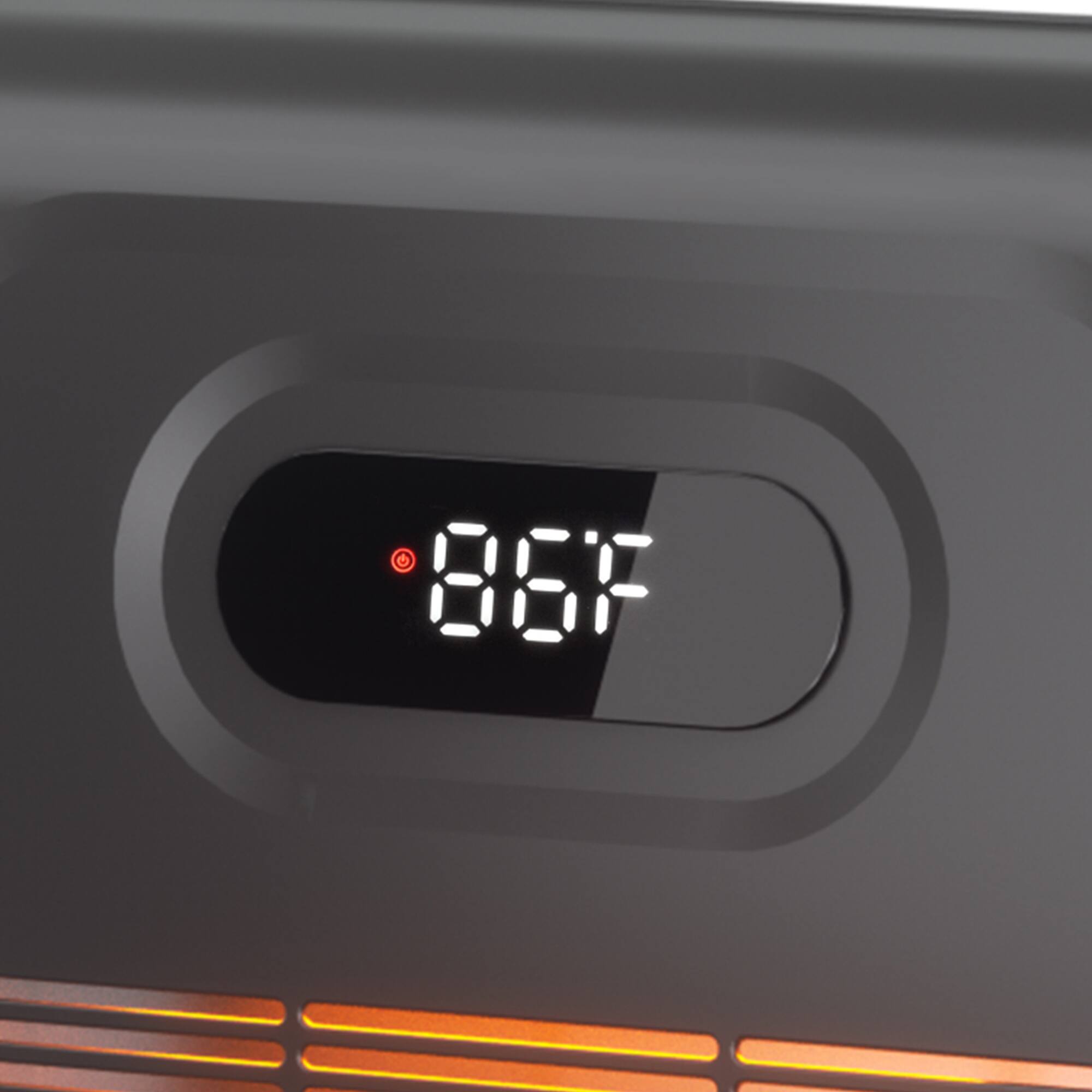 Alt View 2. Vaczon - Waterproof 1500W Bathroom Space Heater, Portable Electric Heater with LED Display Adjustable Thermostat, Eco Mode Remote - Black.