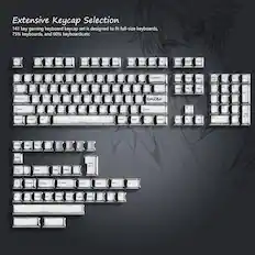 Extensive Keycap Selection
141 key gaming keyboard keycap set is designed to fit full-size keyboards, 75% keyboards, and 60% keyboards, etc.