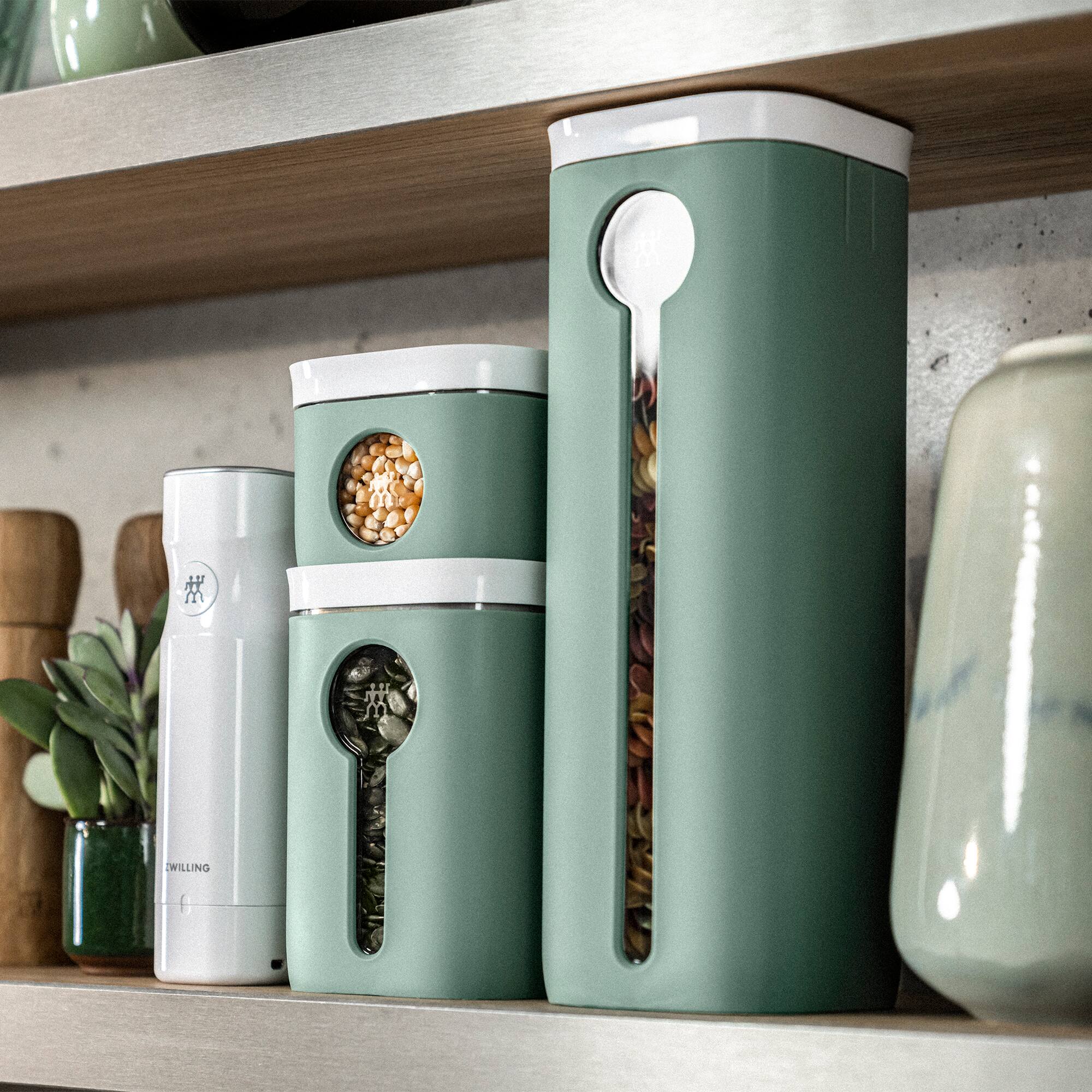 Alt View 2. ZWILLING - ZWILLING Fresh & Save Cube Color Sleeve, Small Medium Height Cube, 2S, Sage - Green.