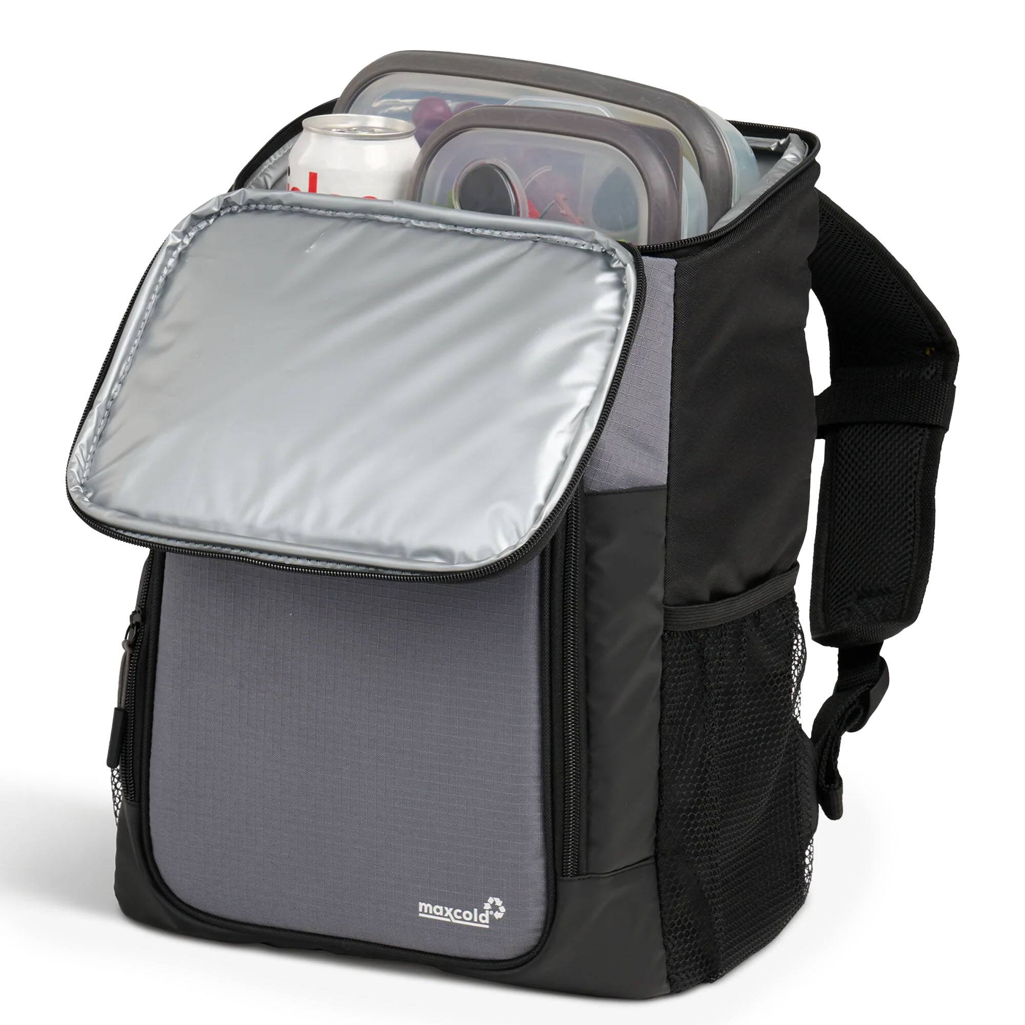 Alt View 2. Igloo - IGLOO Latitude Top Grip 24-Can Backpack, Carbonite - Carbonite.