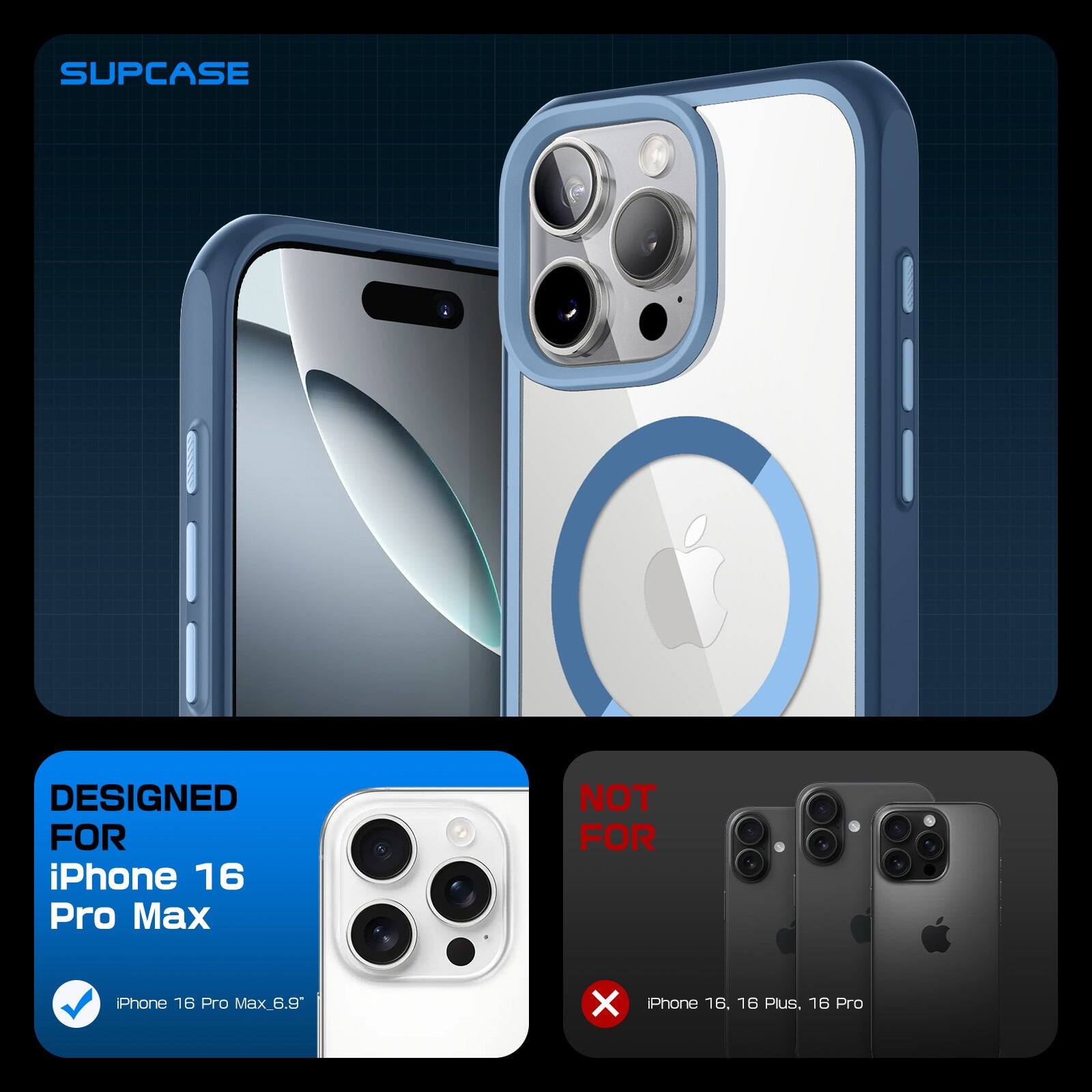 SUPCASE DESIGNED FOR iPhone 16 Pro Max NOT FOR iPhone 16, 16 Plus, 16 Pro