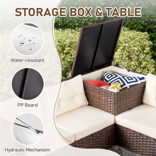STORAGE BOX & TABLE

- Water-resistant
- PP Board
- Hydraulic Mechanism