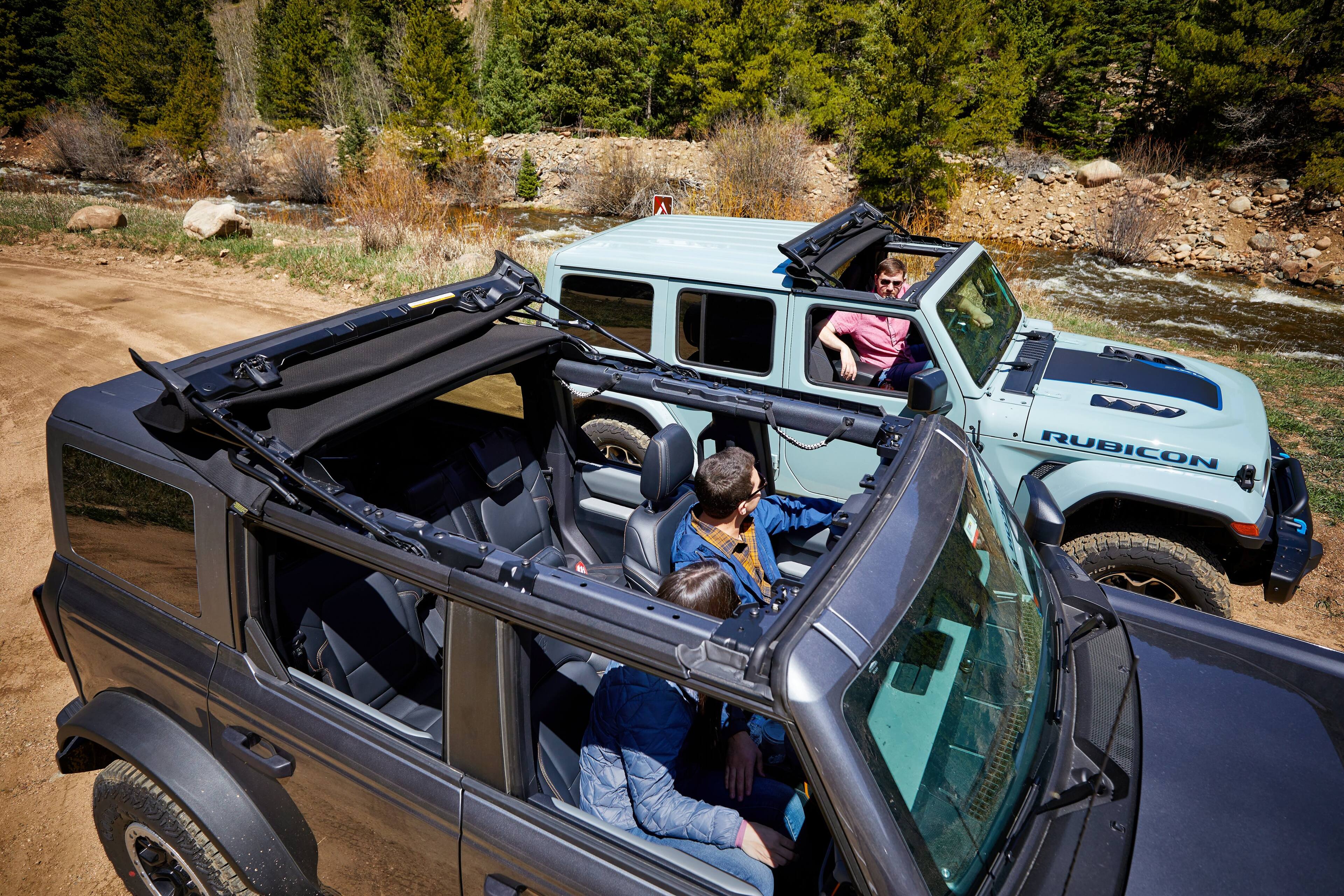 Alt View 7. Bestop - Skyrider for Hardtop - '21-26 Bronco 4-Door (Blk Diamond) - Black.