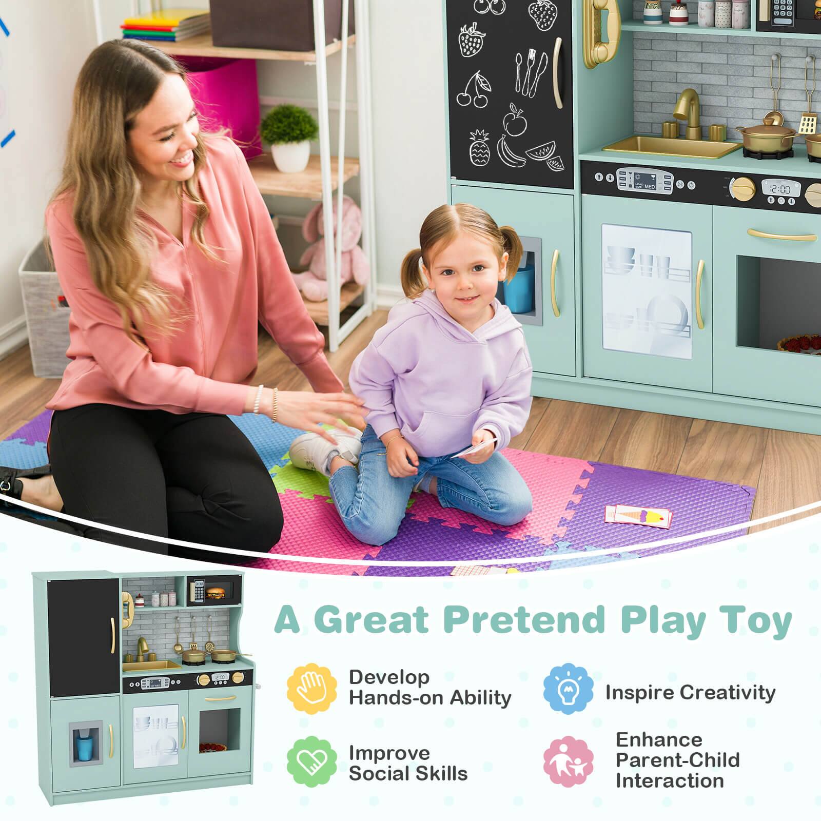 A Great Pretend Play Toy

- Develop Hands-on Ability
- Inspire Creativity
- Improve Social Skills
- Enhance Parent-Child Interaction
