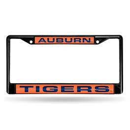 Rico Industries - Auburn University Tigers Black Metal Laser Cut License Plate Frame - Multi