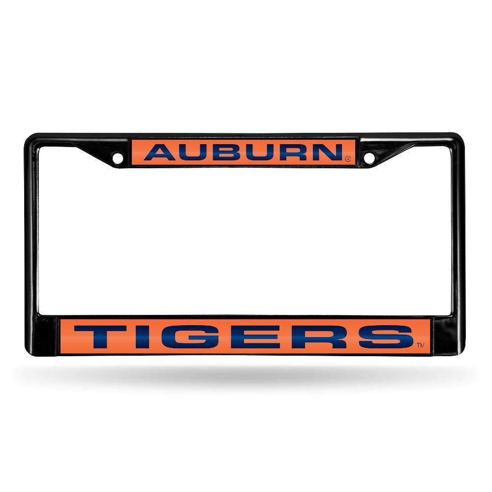 Auburn University Tigers Black Metal Laser Cut License Plate Frame