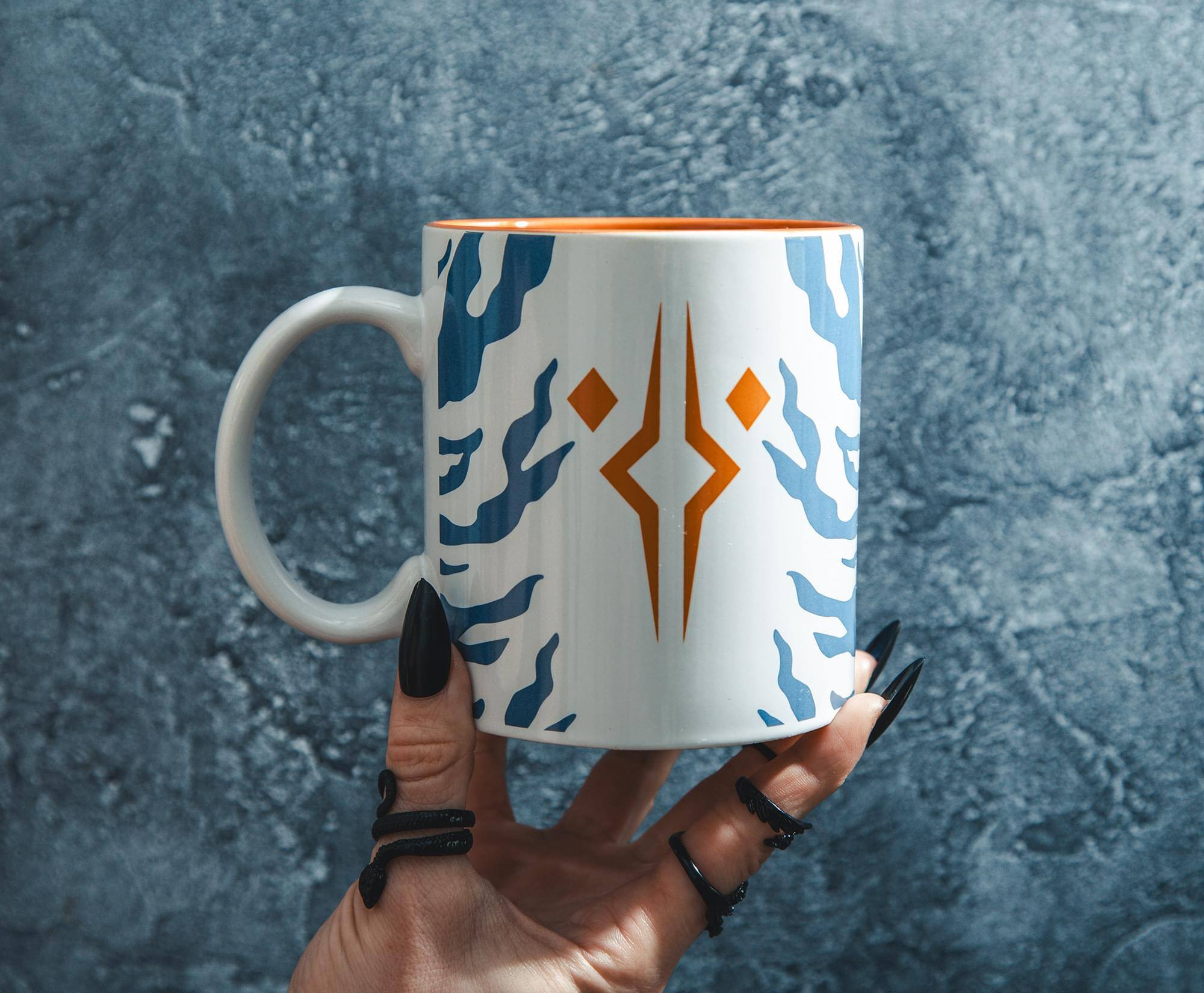 Alt View 4. Silver Buffalo - Star Wars Ahsoka Tano Ceramic Mug | Holds 20 Ounces - Blue.