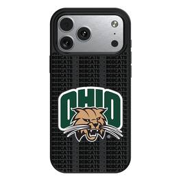 Keyscaper - NCAA - Ohio Bobcats Primary Logo iPhone Magnetic Bump Case - 15 - Black