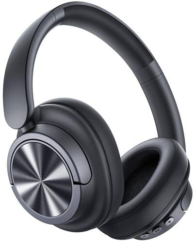 Alt View 1. Luckbyte - Wireless Over Ear Noise Cancelling Headphones, 120H Playtime, Bluetooth 6. 0, 6 Mic Calls, Black.