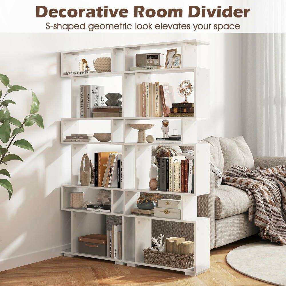 Decorative Room Divider  
S-shaped geometric look elevates your space