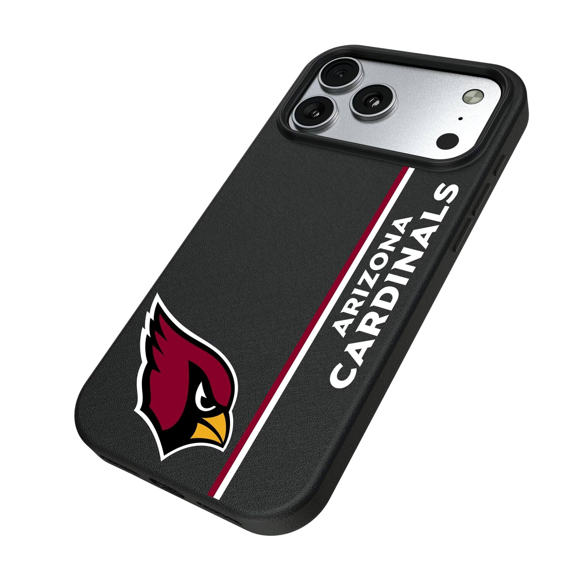 Alt View 1. Keyscaper - Arizona Cardinals iPhone Magnetic Bump Case - 15 Pro Max - Black.
