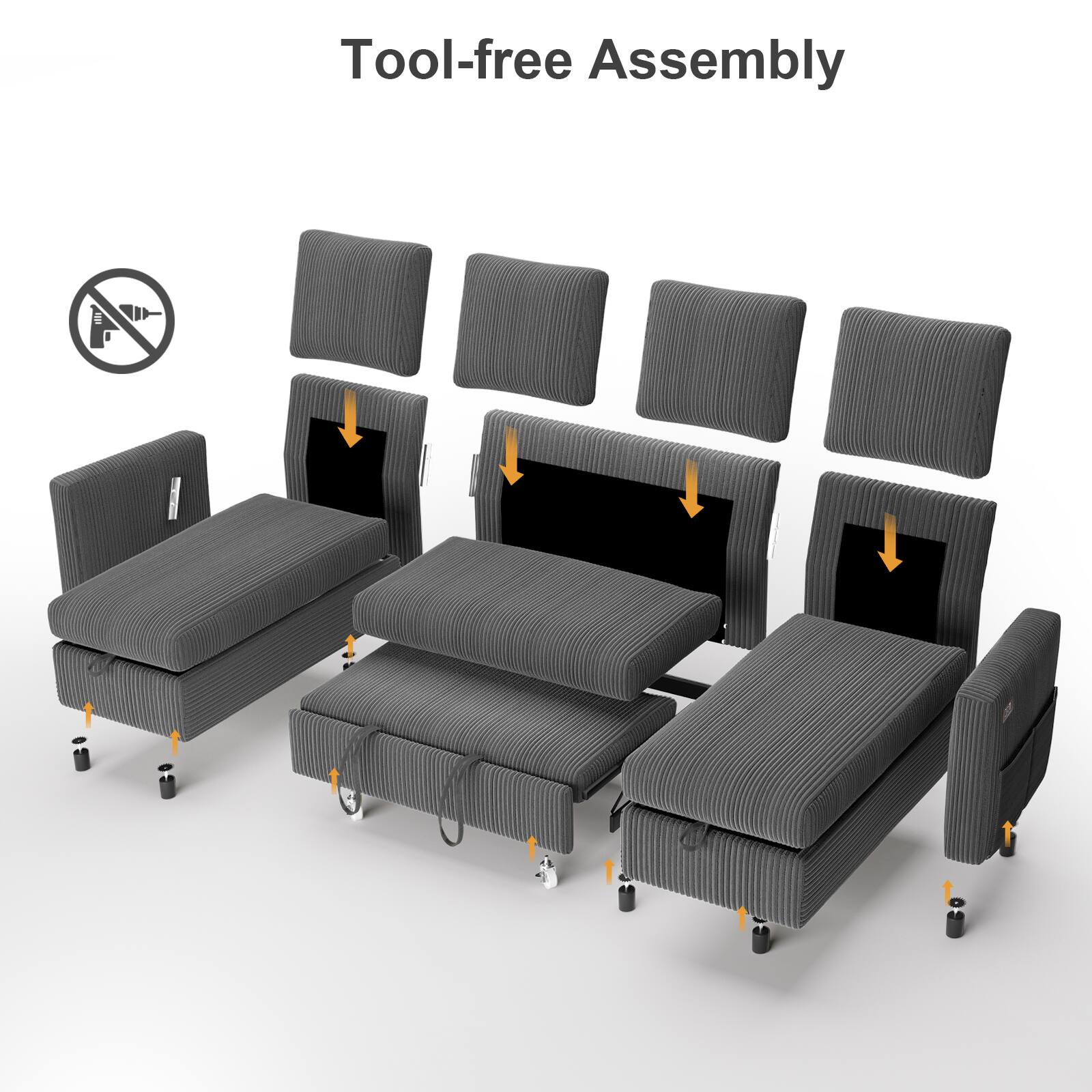 Tool-free Assembly