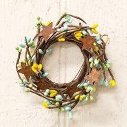 Angle. BreeBe - Pip Berry Ring With Stars Spring Mix 2" - Multicolor.