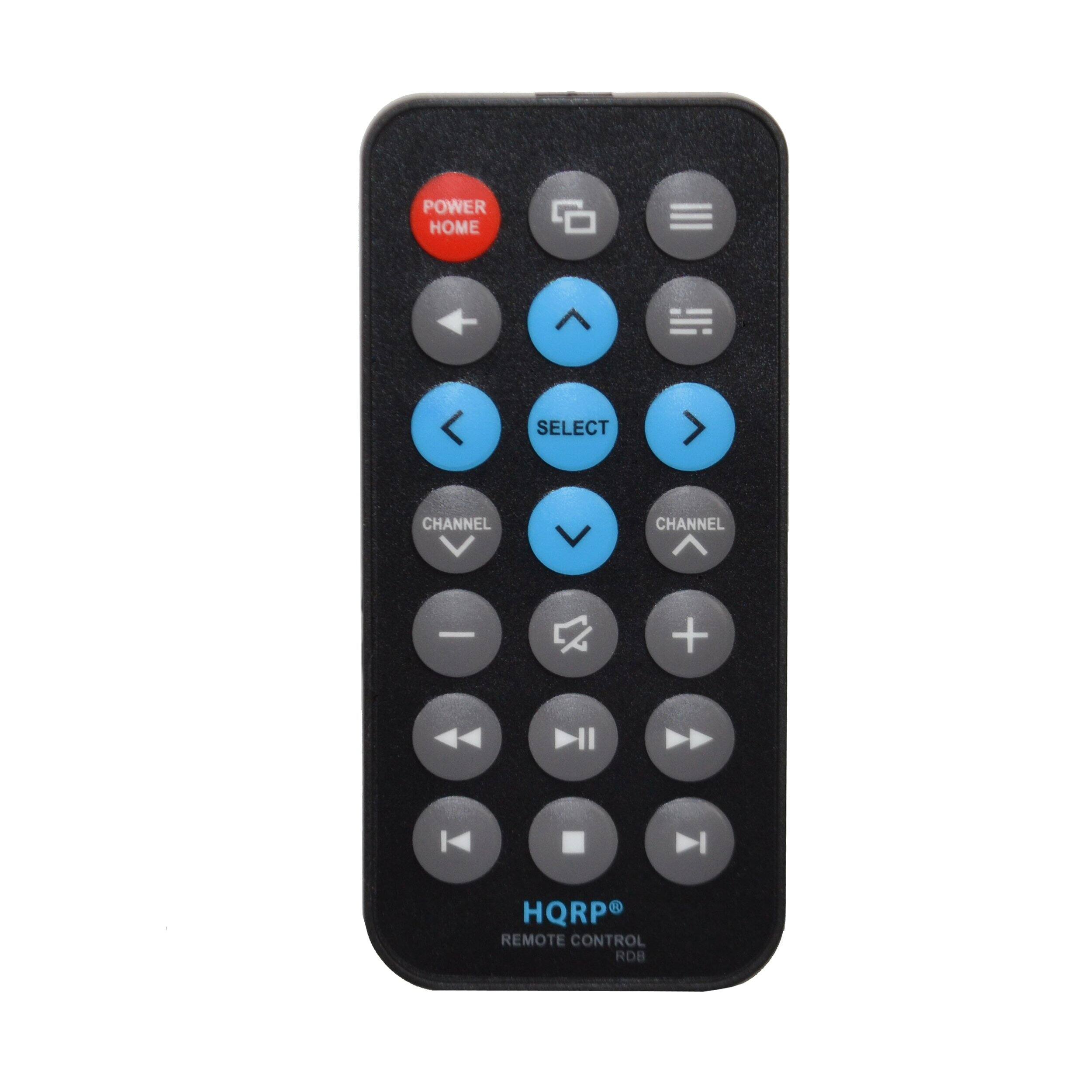 POWER HOME  
SELECT  
CHANNEL -  
CHANNEL +  
HQRP REMOTE CONTROL RDB