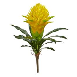 BreeBe - 17" Ginger Artificial Flower (Set of 4) - Yellow