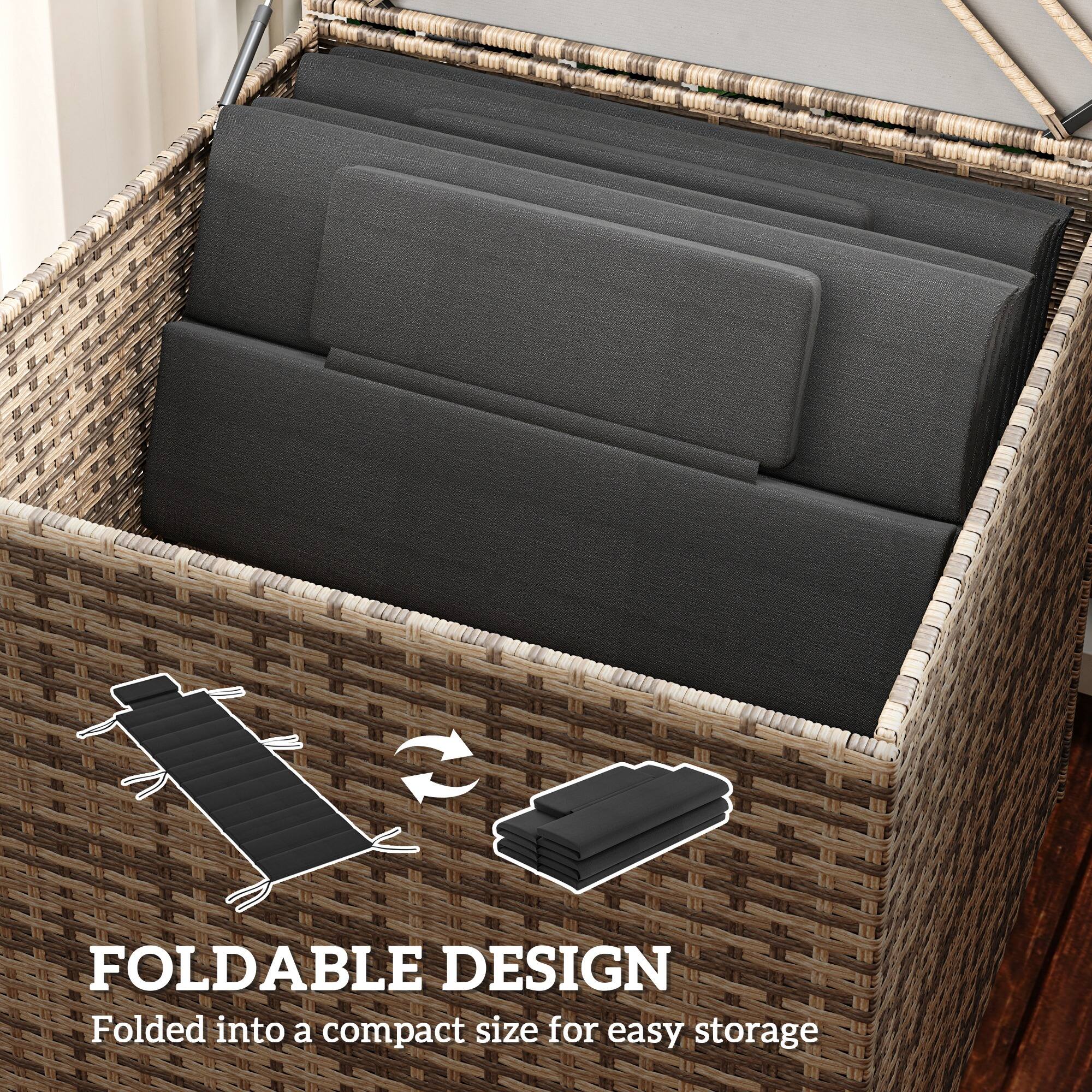 FOLDABLE DESIGN

Folded into a compact size for easy storage
