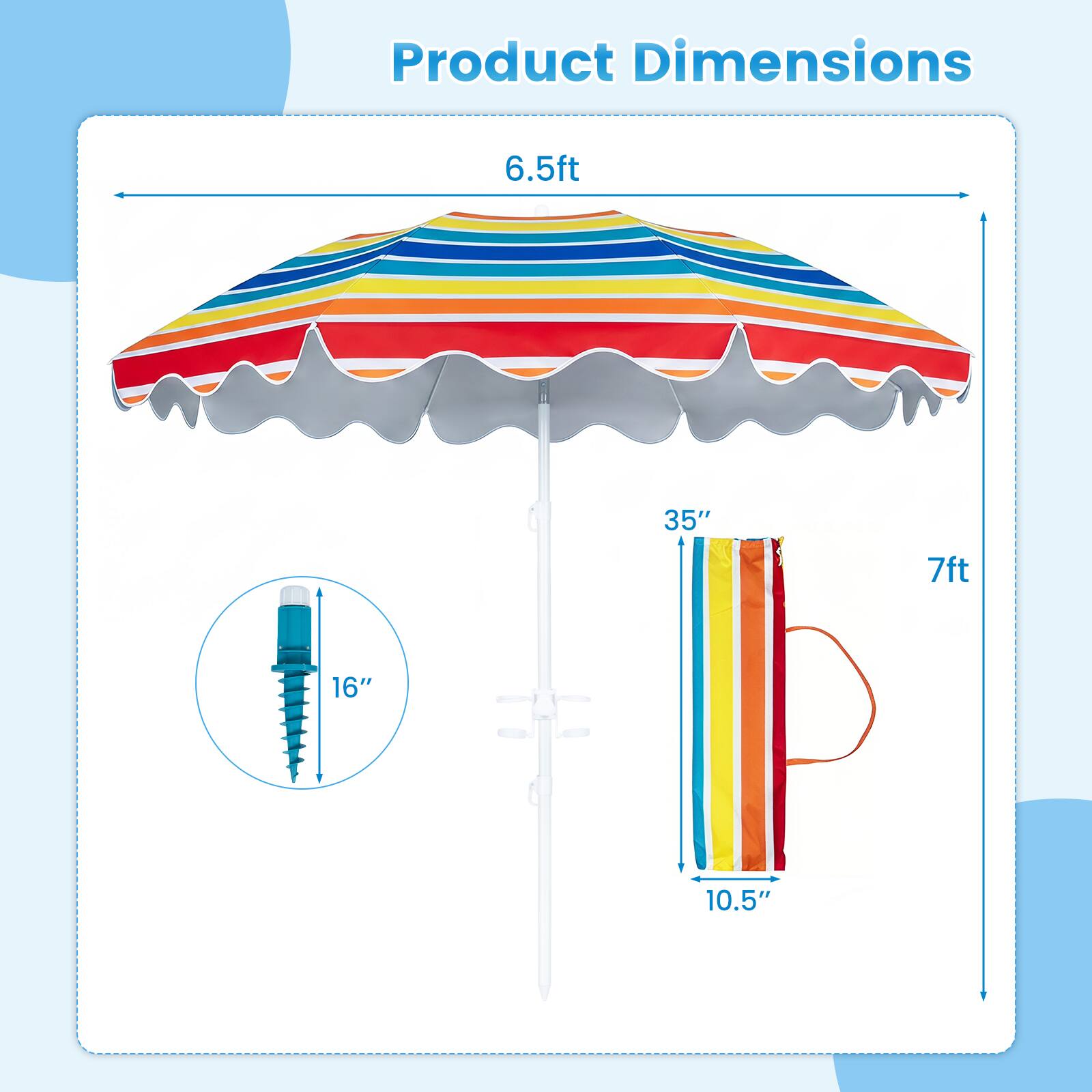 Product Dimensions
6.5ft
35"
7ft
16"
10.5"