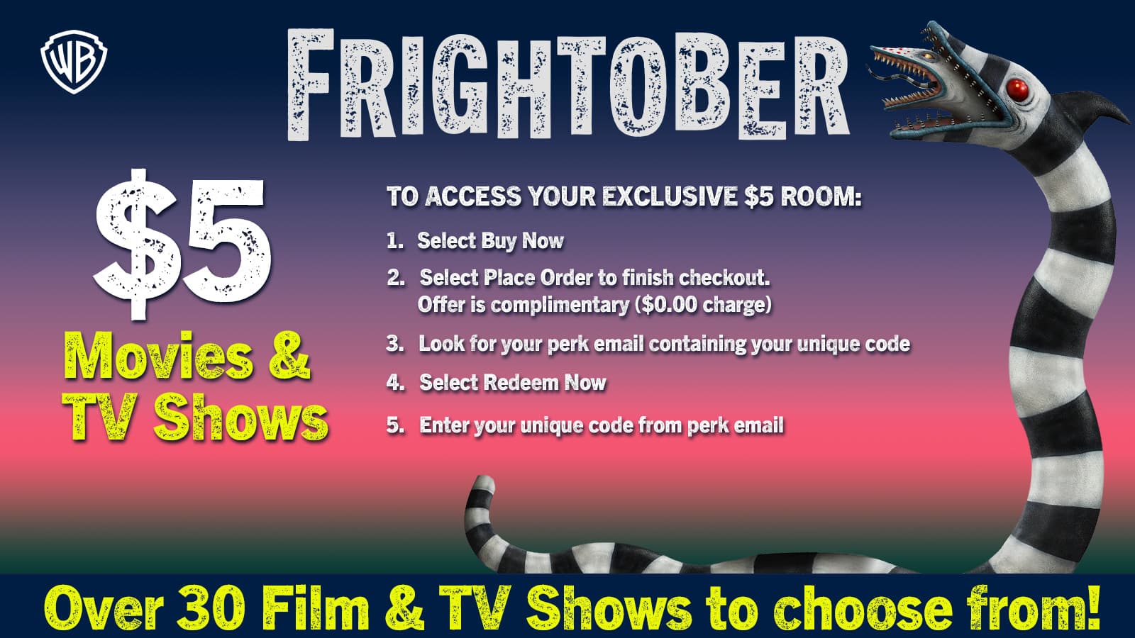 Warner Bros. - Get ready to celebrate Frightober! My Best Buy Rewards members get Exclusive Access to $5 Horror Films and TV shows! - Front_Zoom