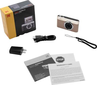 KODAK Pixpro C1 Ultra-compacte digitale camera fototoestel, 13 MP BSI CMOS, 4-voudige zoom, 2,8 inch LCD-display, led-flits, geïntegreerde batterij, zwart KODAK Pixpro C1 Ultra-compacte digitale camera fototoestel, 13 MP BSI CMOS, 4-voudige zoom, 2,8 inch LCD-display, led-flits, geïntegreerde batterij, zwart