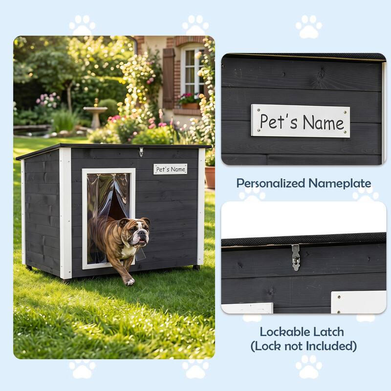 Pet's Name  
Personalized Nameplate  
Lockable Latch (Lock not Included)