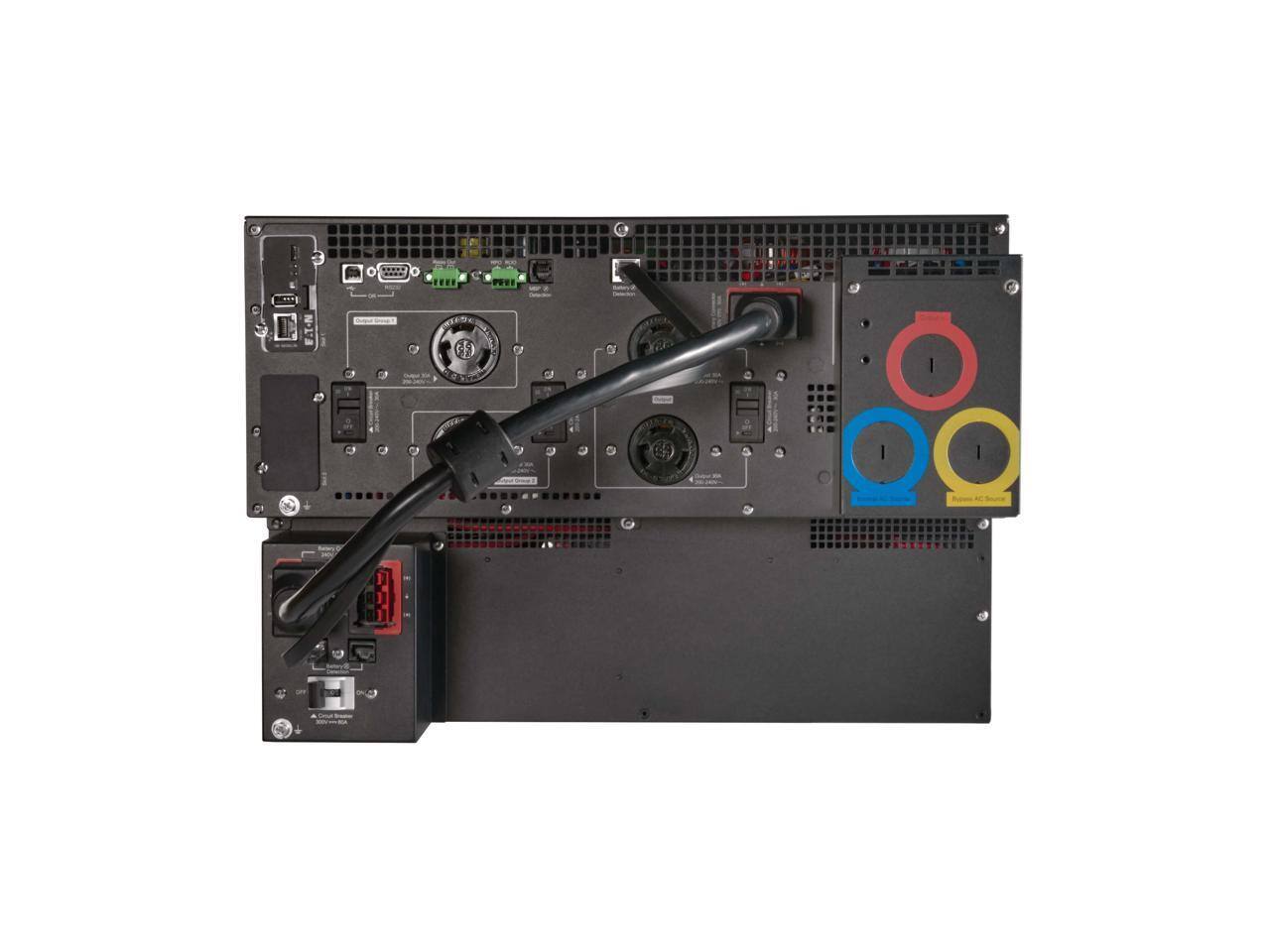 Alt View 10. Eaton - Eaton 240V Extended Battery Module (EBM) for Select Eaton 9PX G2 UPS Systems, 3U Rack/Tower - 240 V DC - Lead Acid - Black.