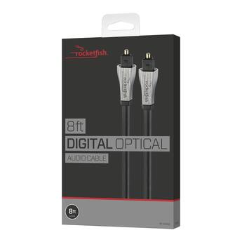 Rocketfish™ 8' Toslink Optical Audio Cable Black - Best Buy Rocketfish™ 8' Toslink Optical Audio Cable Black - Best Buy