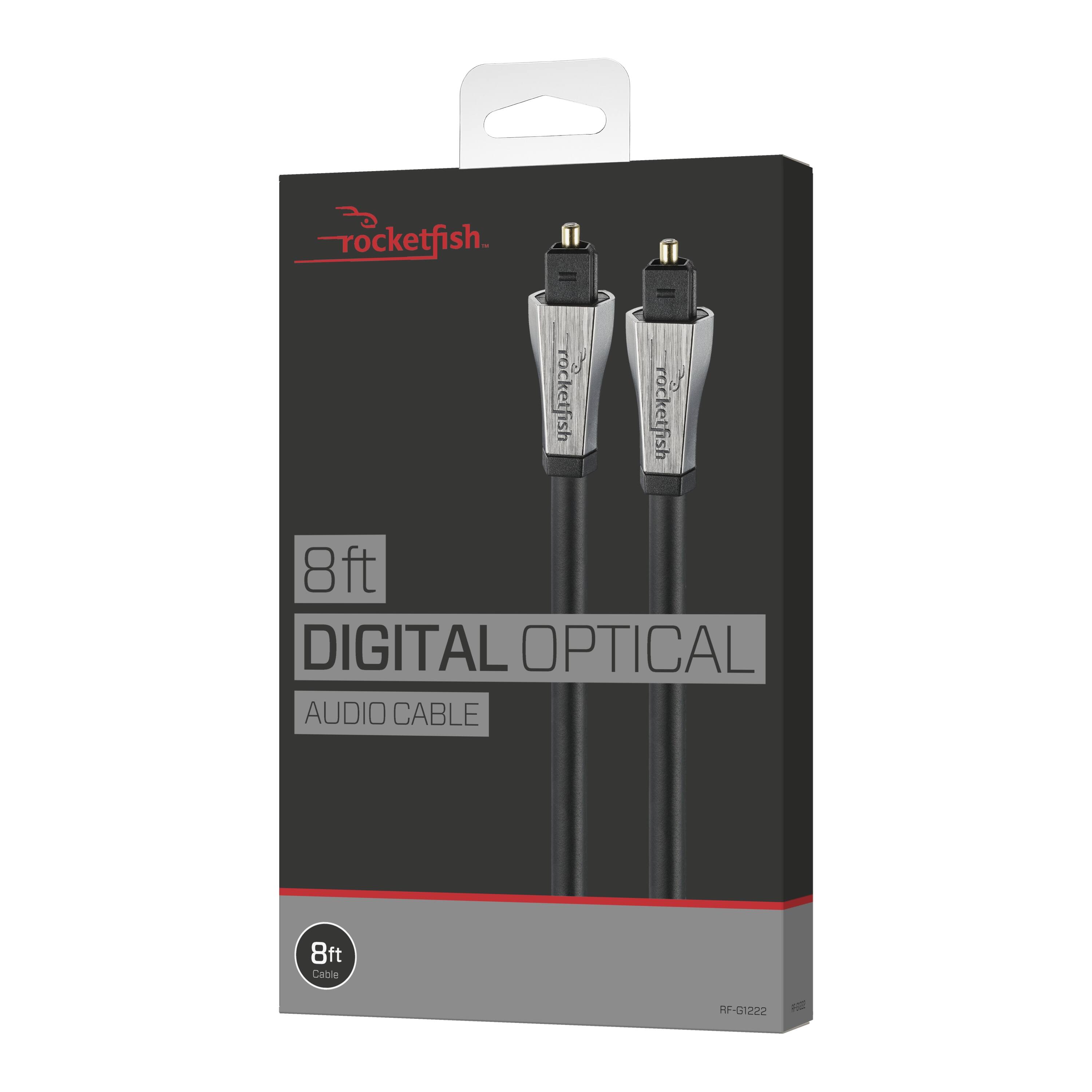 rocketfish 8ft DIGITAL OPTICAL AUDIO CABLE 8ft Cable HF-01222 1