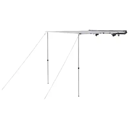 Front. Yakima - Yakima OverNOut 4.5' Lightweight Roof Mounted Awning w/Included SKS Lock, Small - Gray.