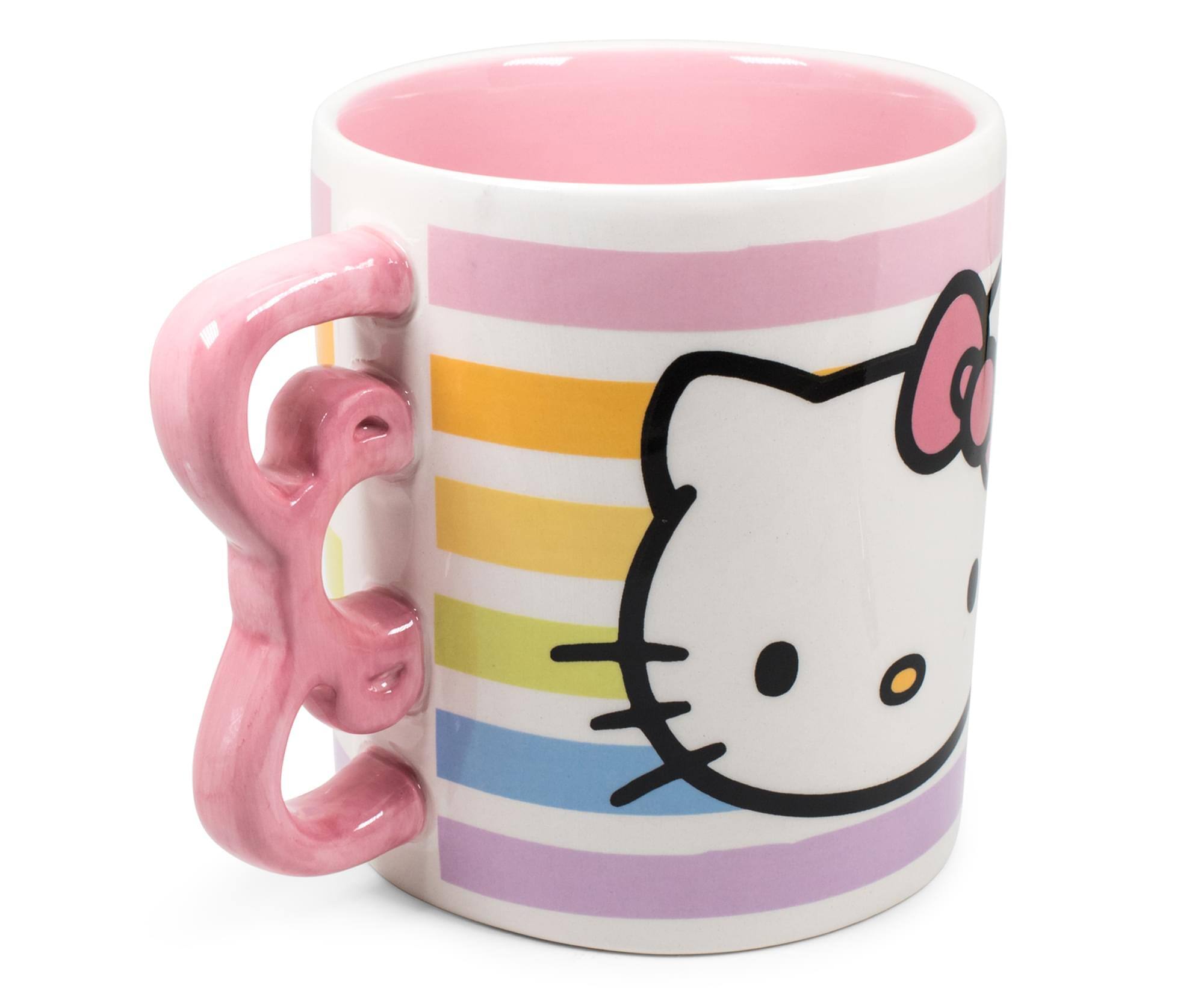 Alt View 1. Silver Buffalo - Hello Kitty Bow Handle Ceramic Mug | Holds 20 Ounces - Pink.