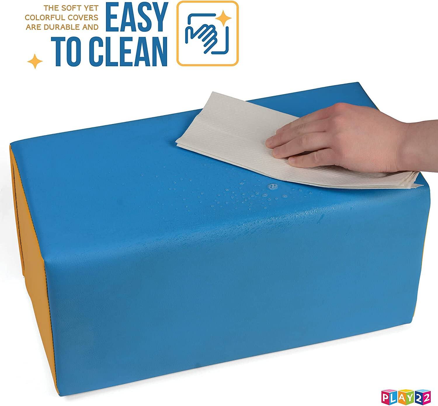 The soft yet colorful covers are durable and easy to clean.