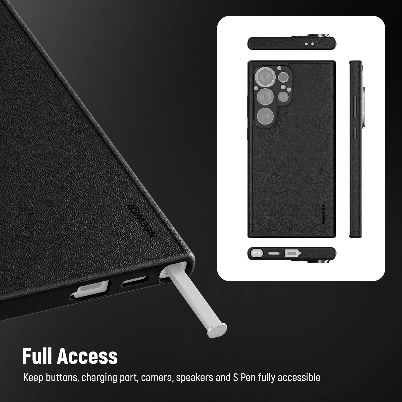 11 U 1 (-) NEEWER - NEEWER Full Access  
Keep buttons, charging port, camera, speakers and S Pen fully accessible