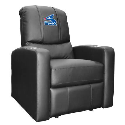 Front. DreamSeat - Black Chicago White Sox Logo Stealth Manual Recliner - Black.