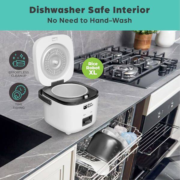 Dishwasher Safe Interior  
No Need to Hand-Wash  

Rice Robot XL  

EFFORTLESS CLEANUP  
TIME SAVING