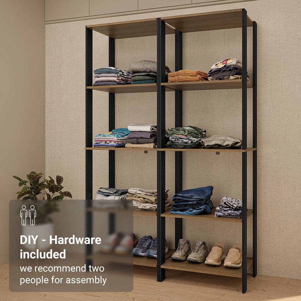 DIY - Hardware included  
we recommend two people for assembly