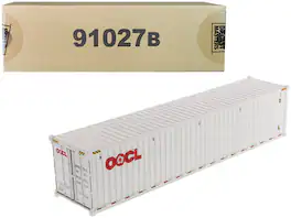 40' Dry Goods Sea Container "OOCL" "Transport Series" 1/50 Model by Diecast Masters - White