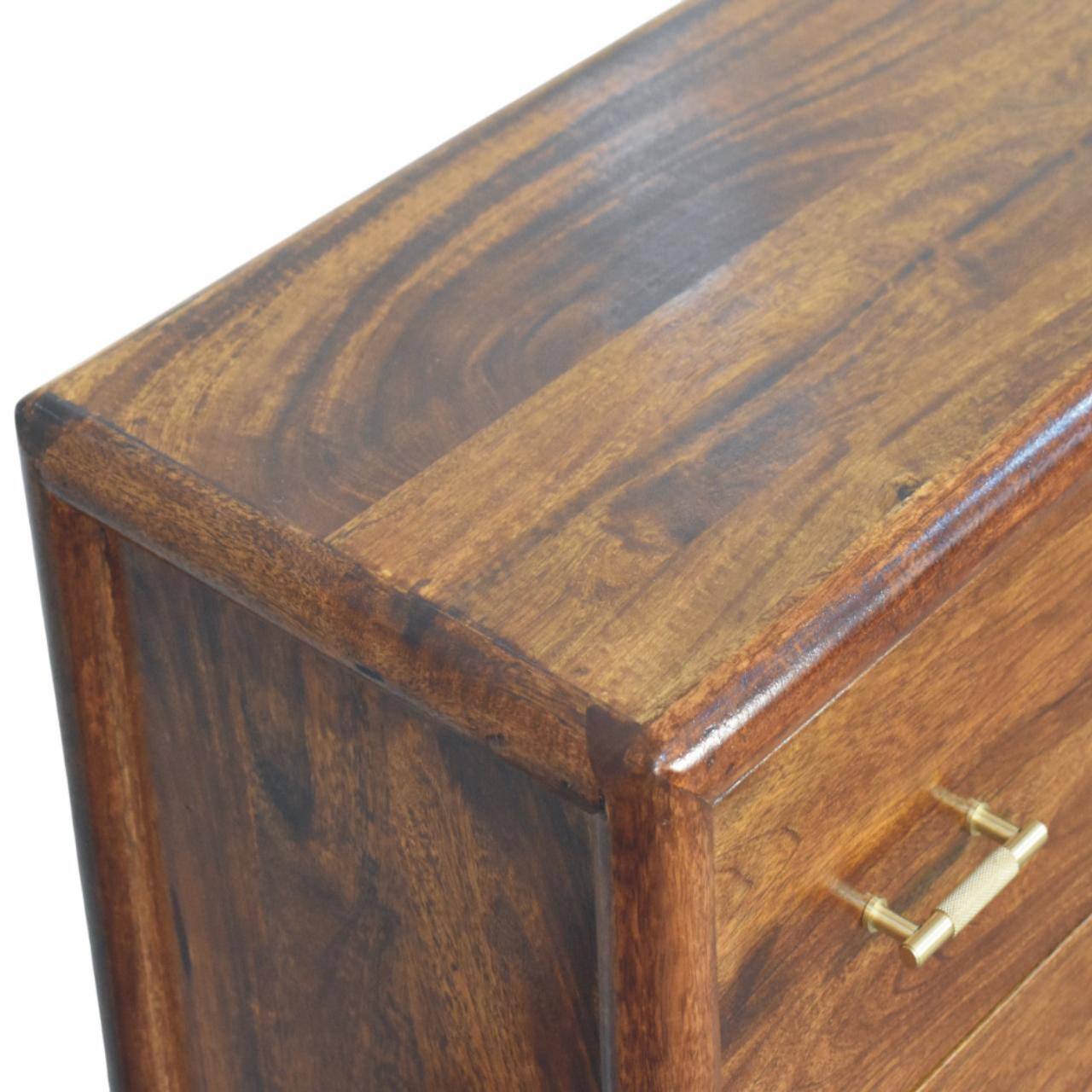 Alt View 1. Artisan Furniture - Artisan Furniture Solid Wood Regency 3-Drawer Chest, Brown - Brown.