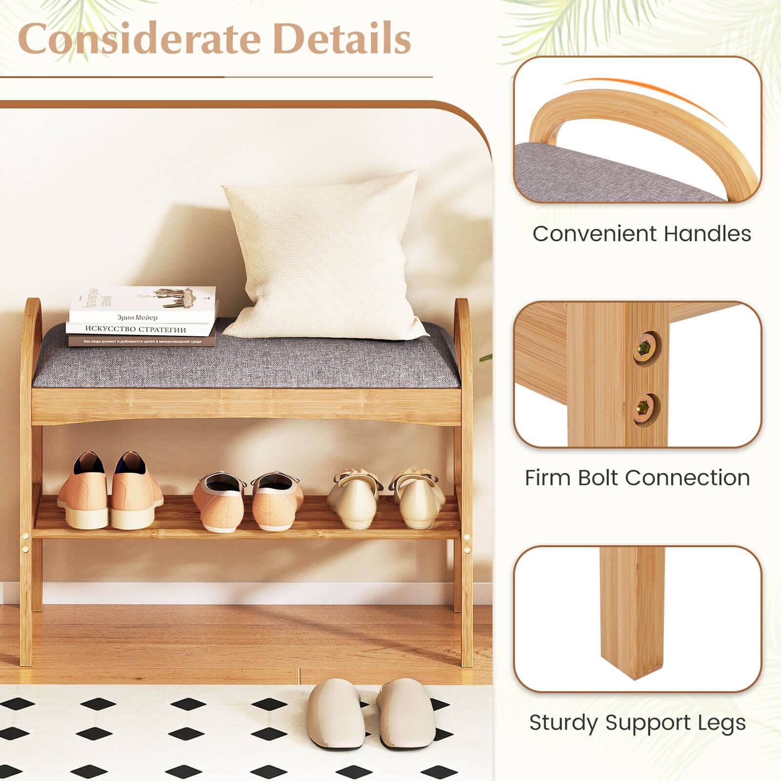 Considerate Details  
Convenient Handles  
Firm Bolt Connection  
Sturdy Support Legs