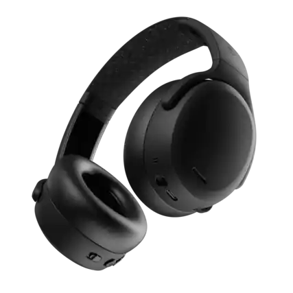 Front. Skullcandy - Crusher ANC 2 Over - the - Ear Noise Canceling Wireless Headphones - True Black.